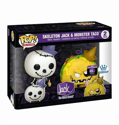 POP! AD Icons - Skeleton Jack & Monster Taco 2-Pack (Exclusive)