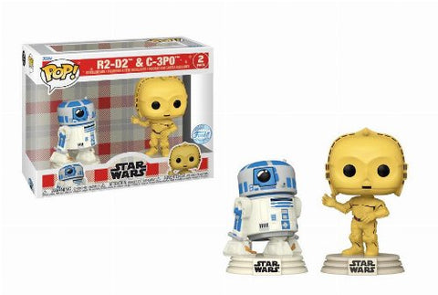 POP! Star Wars: Retro Reimagined - R2-D2 & C-3P0 2-Pack (Exclusive)