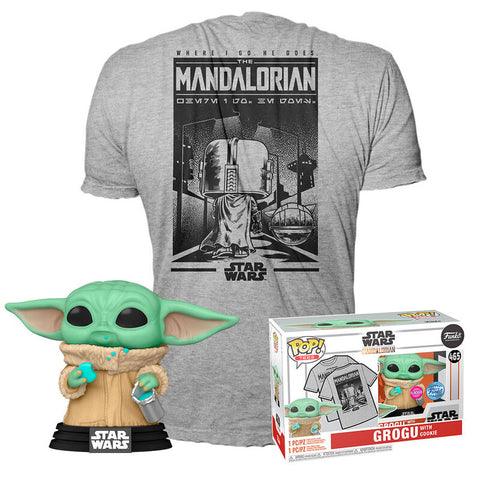POP & Tee Star Wars Mandalorian Grogu Exclusive