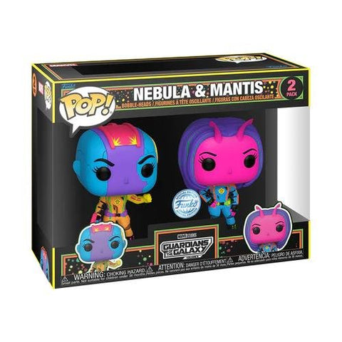 POP! Guardians of the Galaxy - Nebula & Mantis (Black Light) 2-Pack (Exclusive)