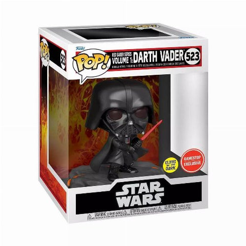 POP! Star Wars: Red Saber Collection - Darth Vader (GITD) (Exclusive)