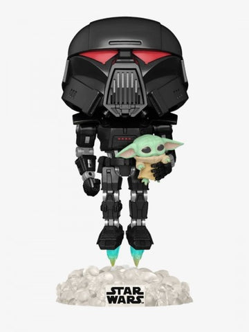 Pop! Star Wars Mandalorian Dark Trooper With Child GITD(Special Edition)