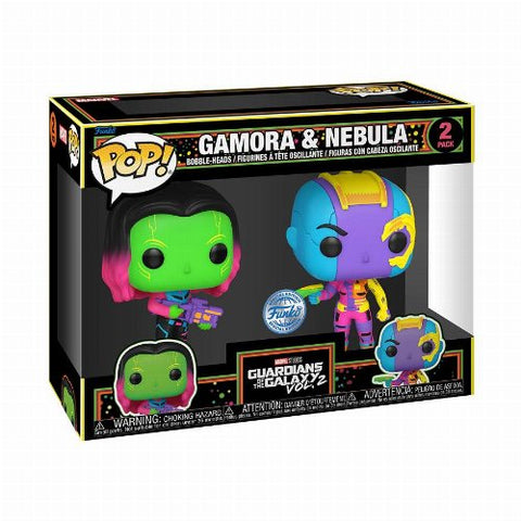POP! Marvel: Guardians of the Galaxy 2 - Nebula And Gamora (Black light) 2-pack  (Exclusive)