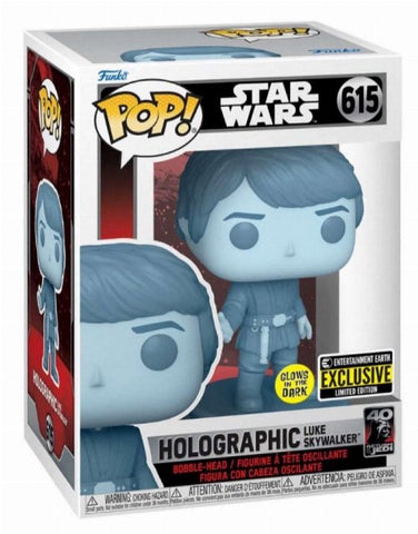 POP! Star Wars: Return of the Jedi - Holographic Luke Skywalker (GITD) (Exclusive)