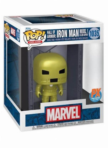 POP! Deluxe: Hall of Armor - Iron Man Model 1 (Metallic) (Exclusive)