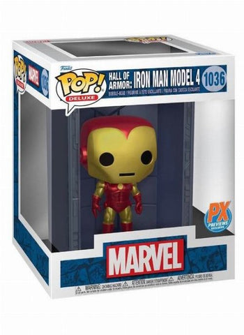 POP! Deluxe: Hall of Armor - Iron Man Model 4 (Metallic) (Exclusive)