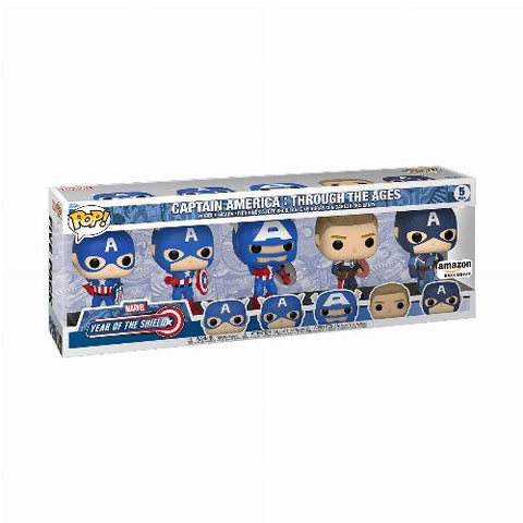 POP! Marvel: Year of the Shield - Captain America: Through the Ages 5-Pack (Exclusive)