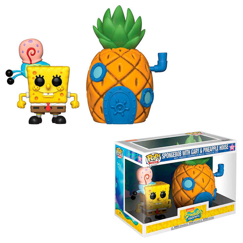 POP! Spongebob with Gary & Pineapple House (4332430786656)