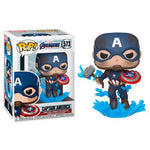 POP!Marvel Avengers Endgame Captain America with Broken Shield & Mjolnir