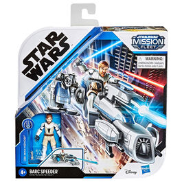 Star Wars Mission Fleet Obi-Wan Kenobi + Barc Speeder set figur