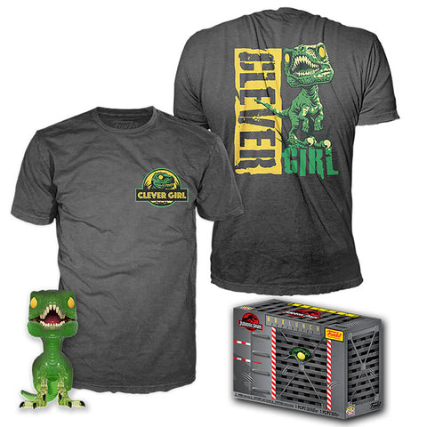 POP! & Tee Box Jurassic Park Velociraptor Exclusive
