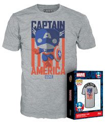 Marvel POP! Tees T-Shirt Captain America